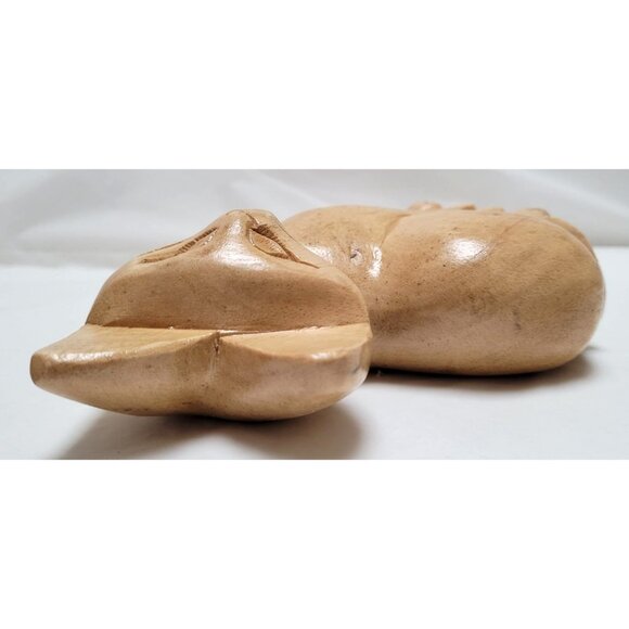 Hand-Carved Wooden Cat Statue Figure Figurine - About 6.5 inches Tall - Lot O - Picture 6 of 7